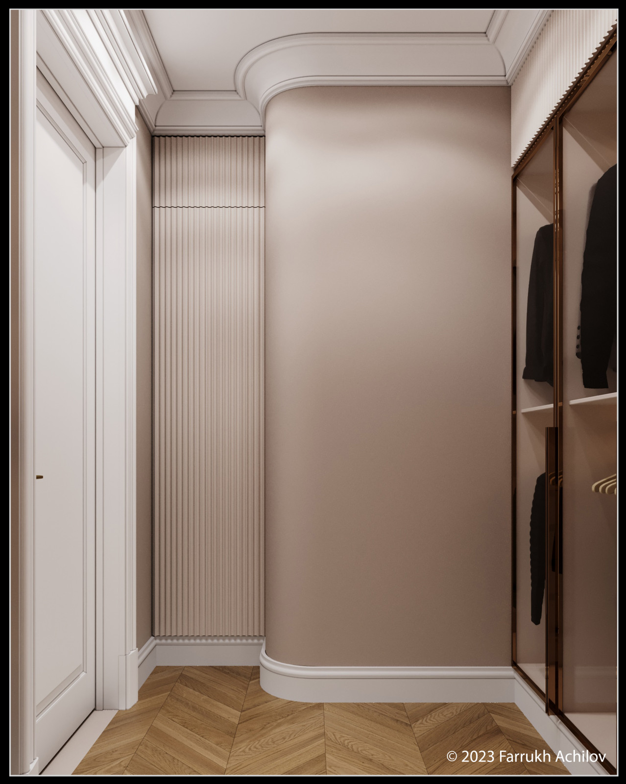 Гардеробная при спальне родителей