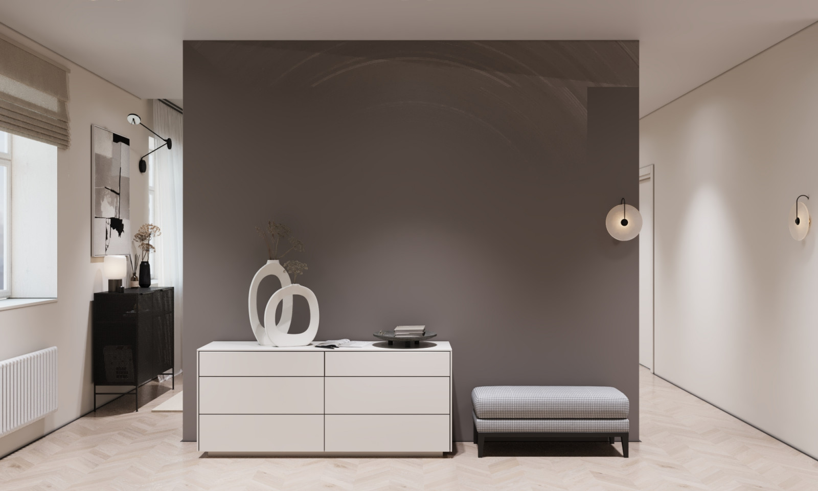 Современный стиль спальня