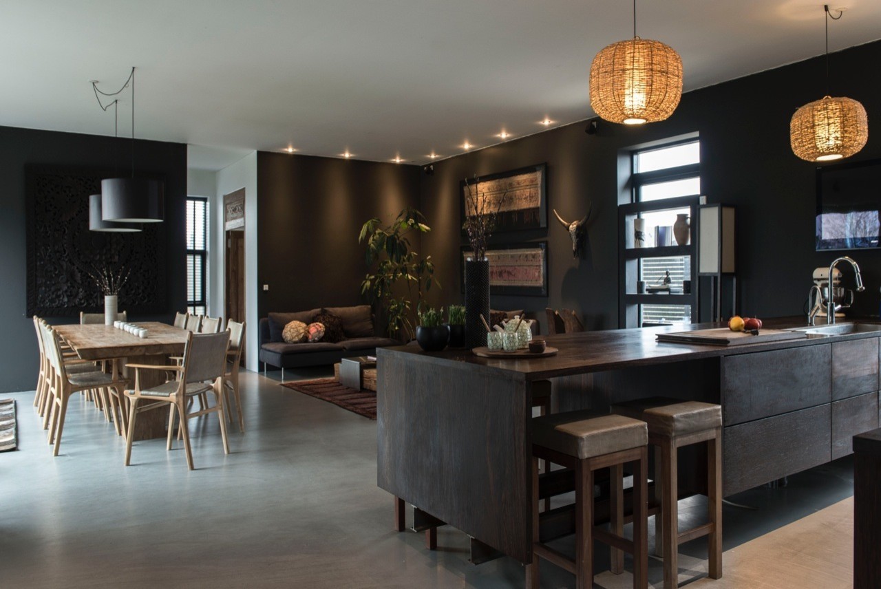 Houzz Дания: Особняк 1960-х годов, превратившийся в азиатское бунгало