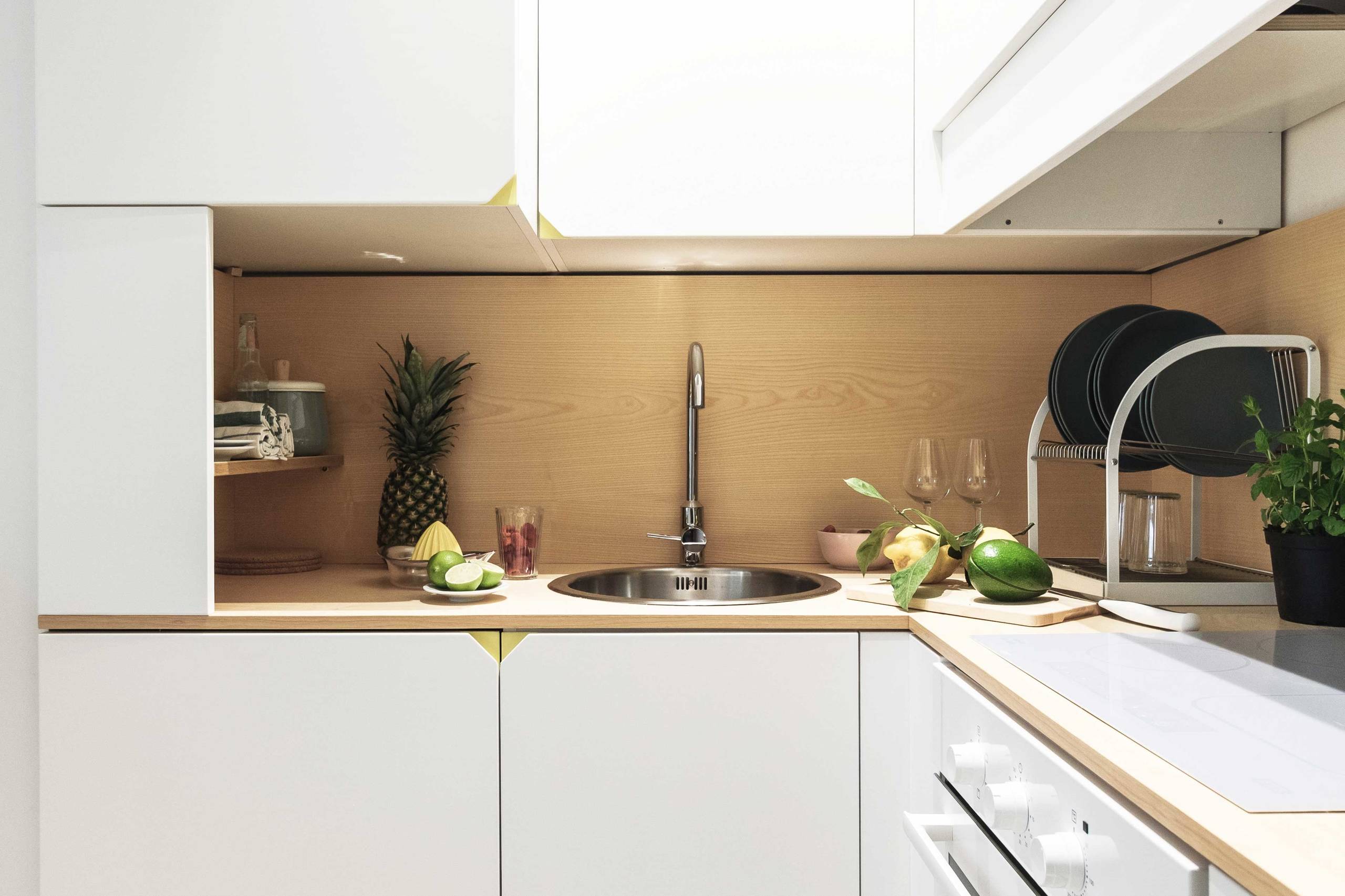 Houzz Италия: 29 кв.м — трансформер с подвижной стеной