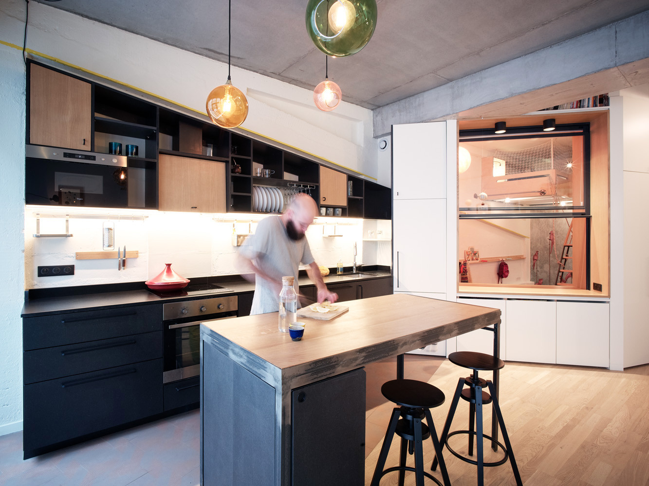 Houzz Франция: Квартира на месте многоярусного гаража