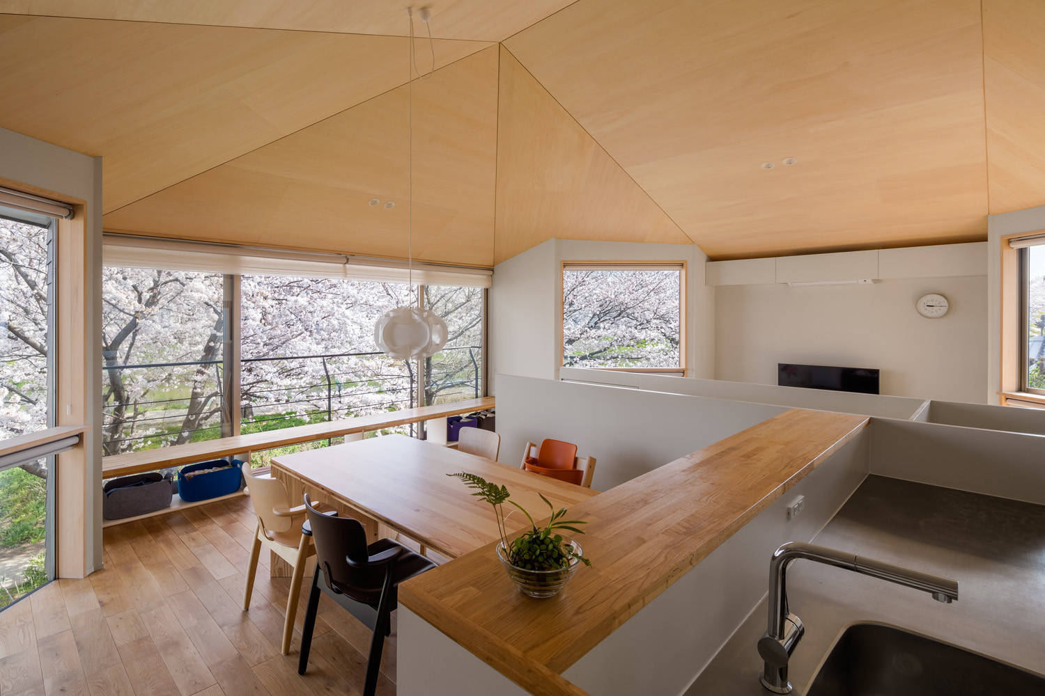 Houzz Япония: Праздник цветения сакуры или Дом со срезанными углами