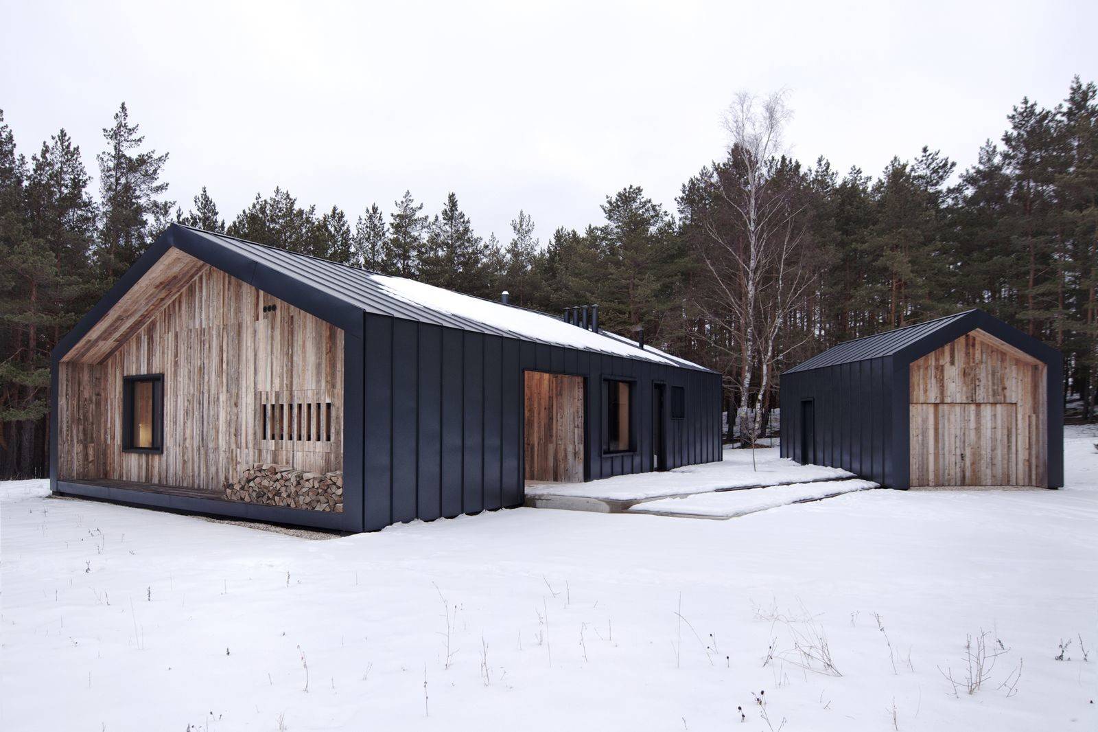 Houzz Латвия: Дом из амбарной доски и стали