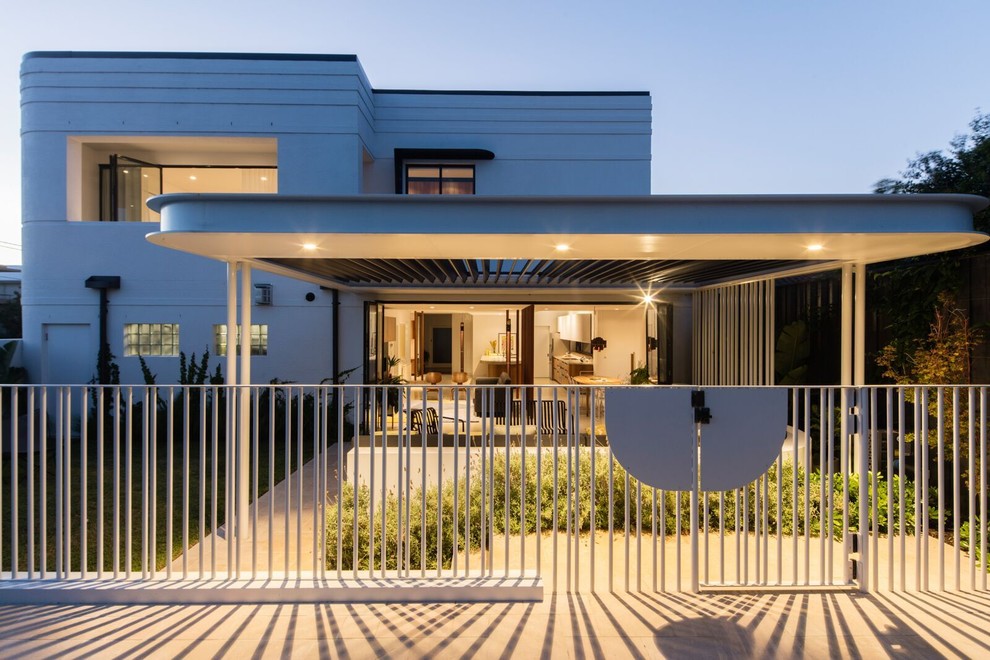 Houzz Австралия: Дом эпохи ар деко с изогнутыми деталями