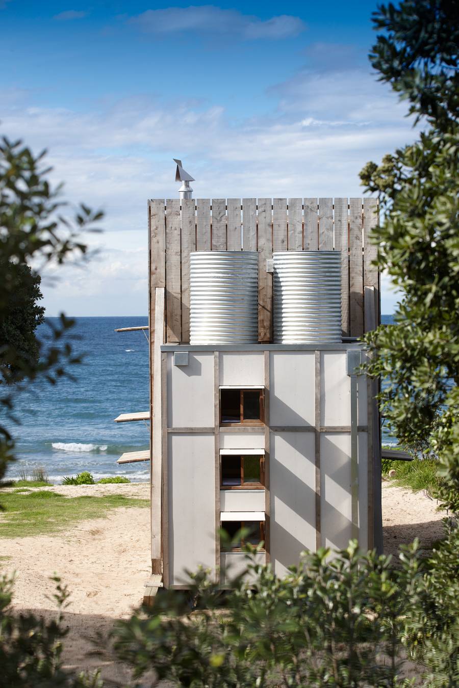 Houzz Новая Зеландия: Мобильный пляжный дом для любителей серфинга