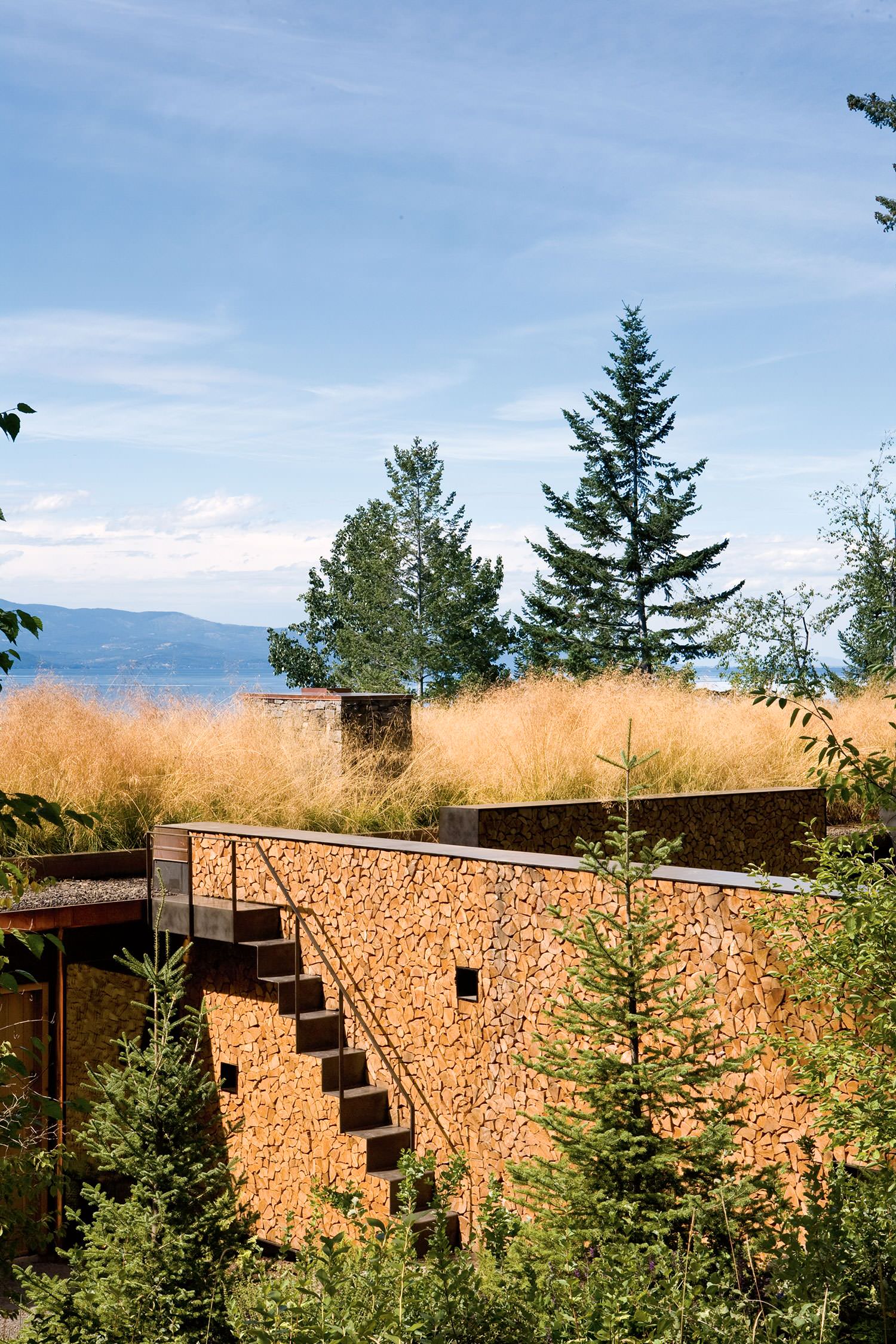 Houzz США: Современная интерпретация бревенчатого дома в Монтане