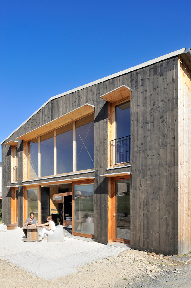 Houzz-Франция: Большой эко-дом за небольшие деньги