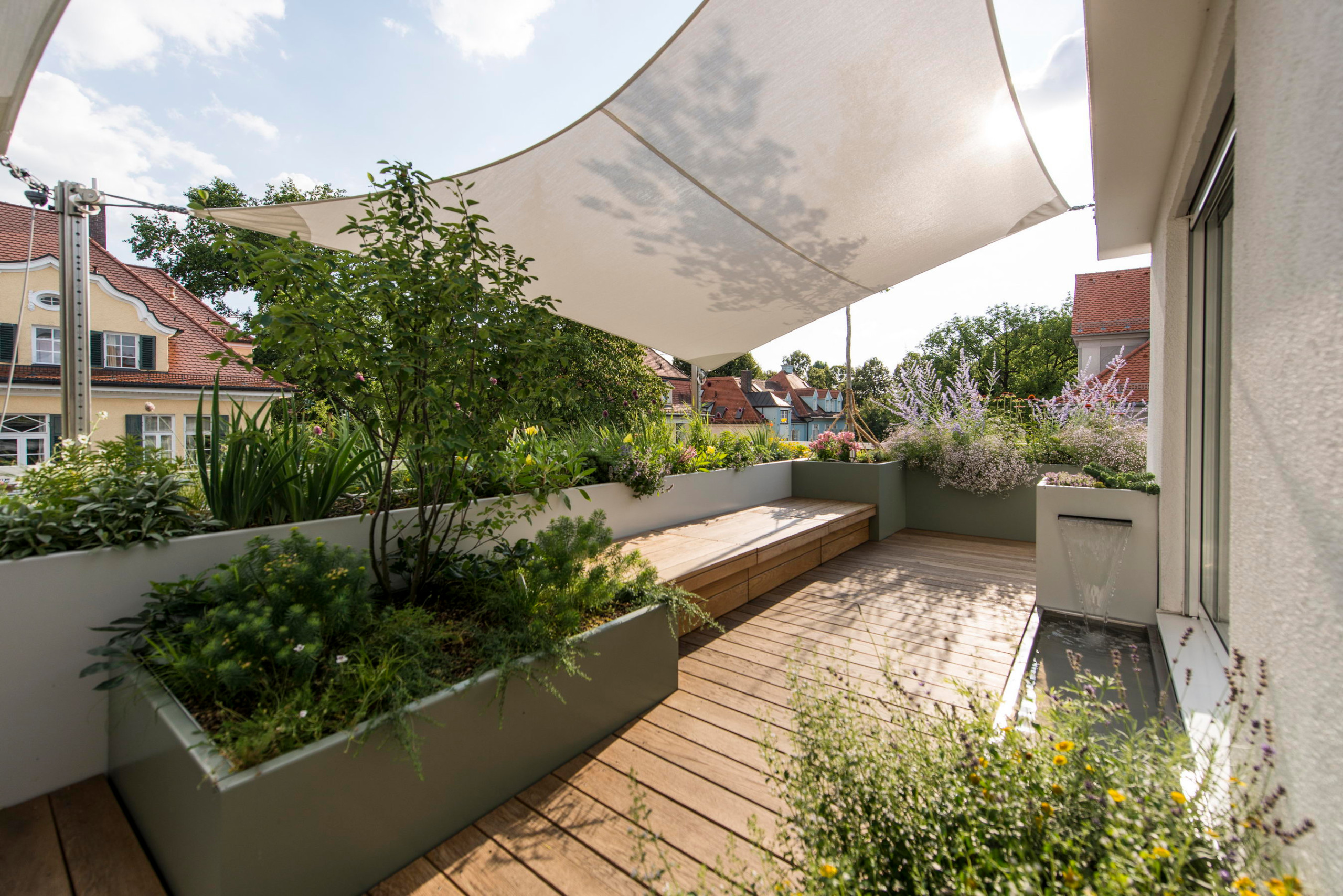 Проект недели: Озеленение террасы на крыше в Мюнхене