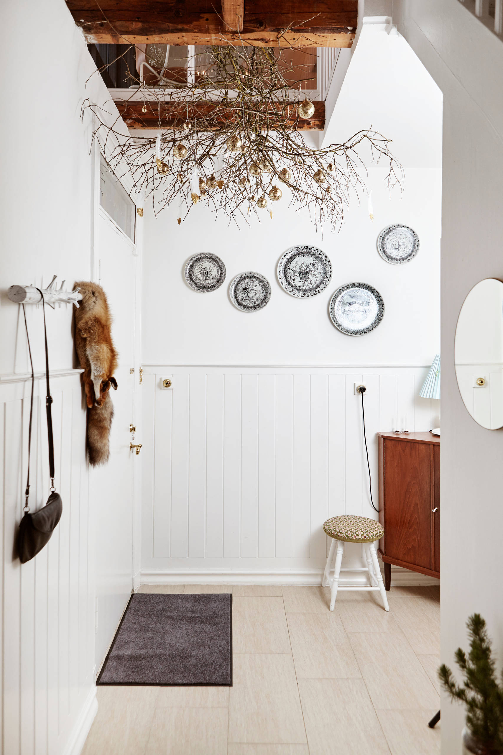 Houzz Дания: Сканди-шик —новогодний декор из природных материалов