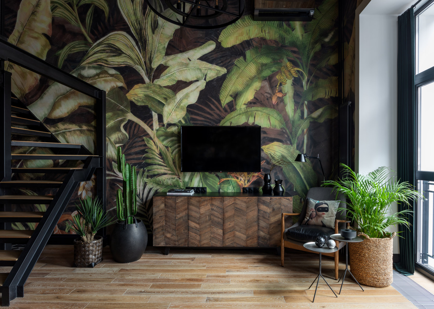 Houzz тур: Тропический лофт на месте чаеразвесочной фабрики