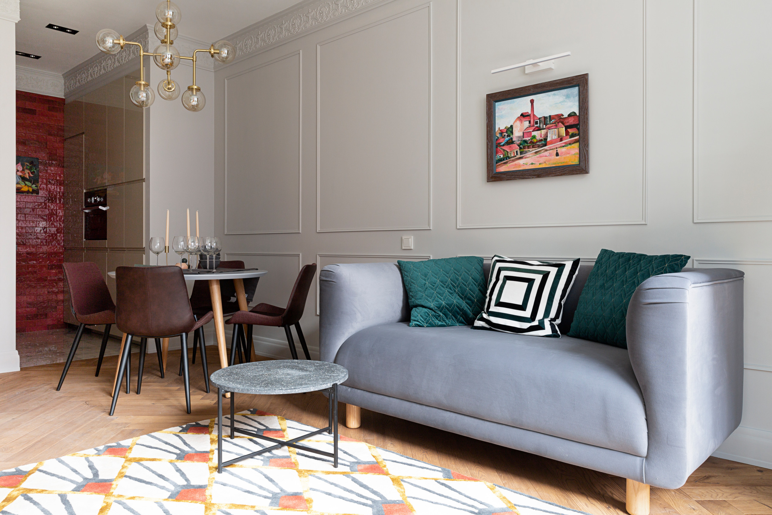 Проект недели: Крошечная кухня-ниша в гостиной