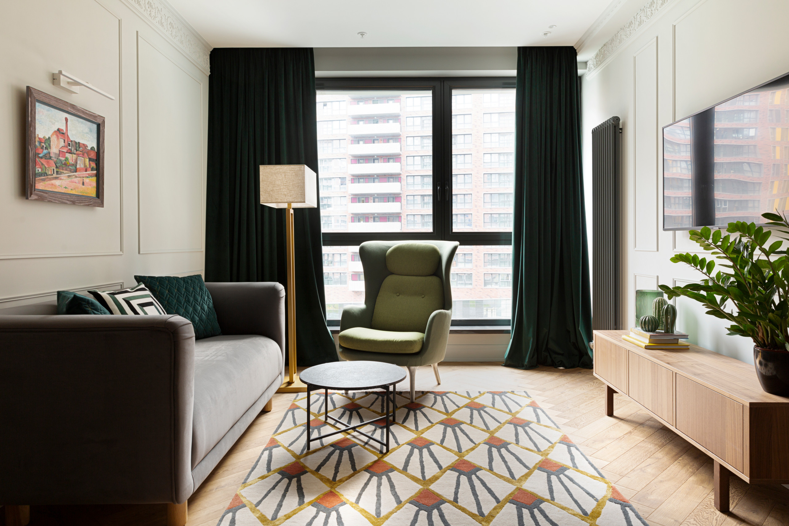 Проект недели: Крошечная кухня-ниша в гостиной