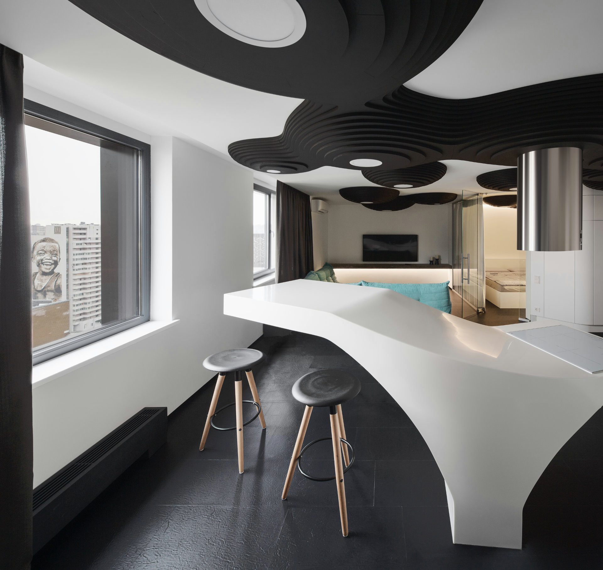 Houzz Украина: Квартира, которая напоминает космическую станцию