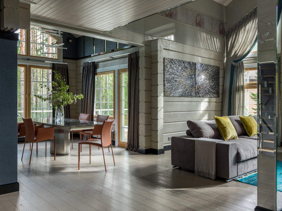 Houzz тур: Дом на горнолыжном курорте с двусветной гостиной и СПА