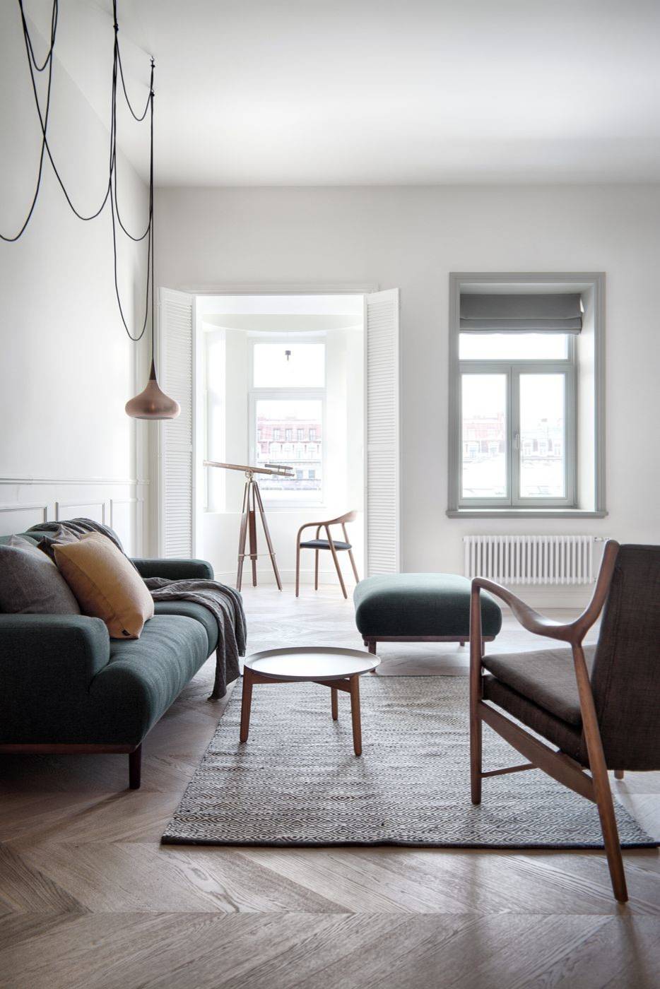 Houzz тур: Квартира с дровяным камином в центре Петербурга