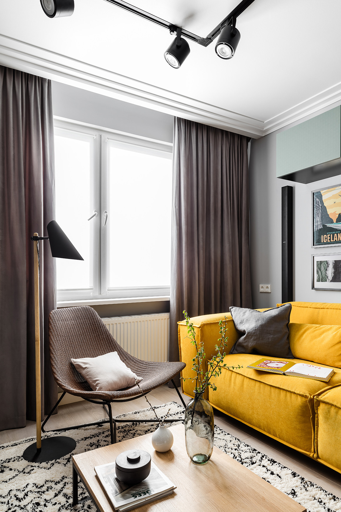 Houzz тур: 39,3 кв.м, где объединили лофт и скандинавский стиль