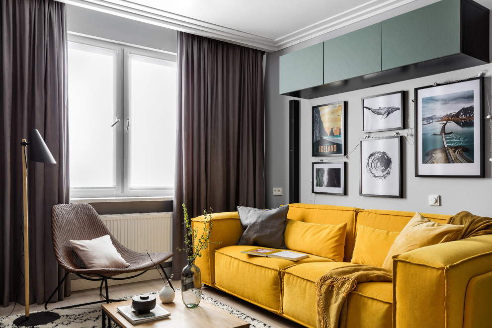 Houzz тур: 39,3 кв.м, где объединили лофт и скандинавский стиль