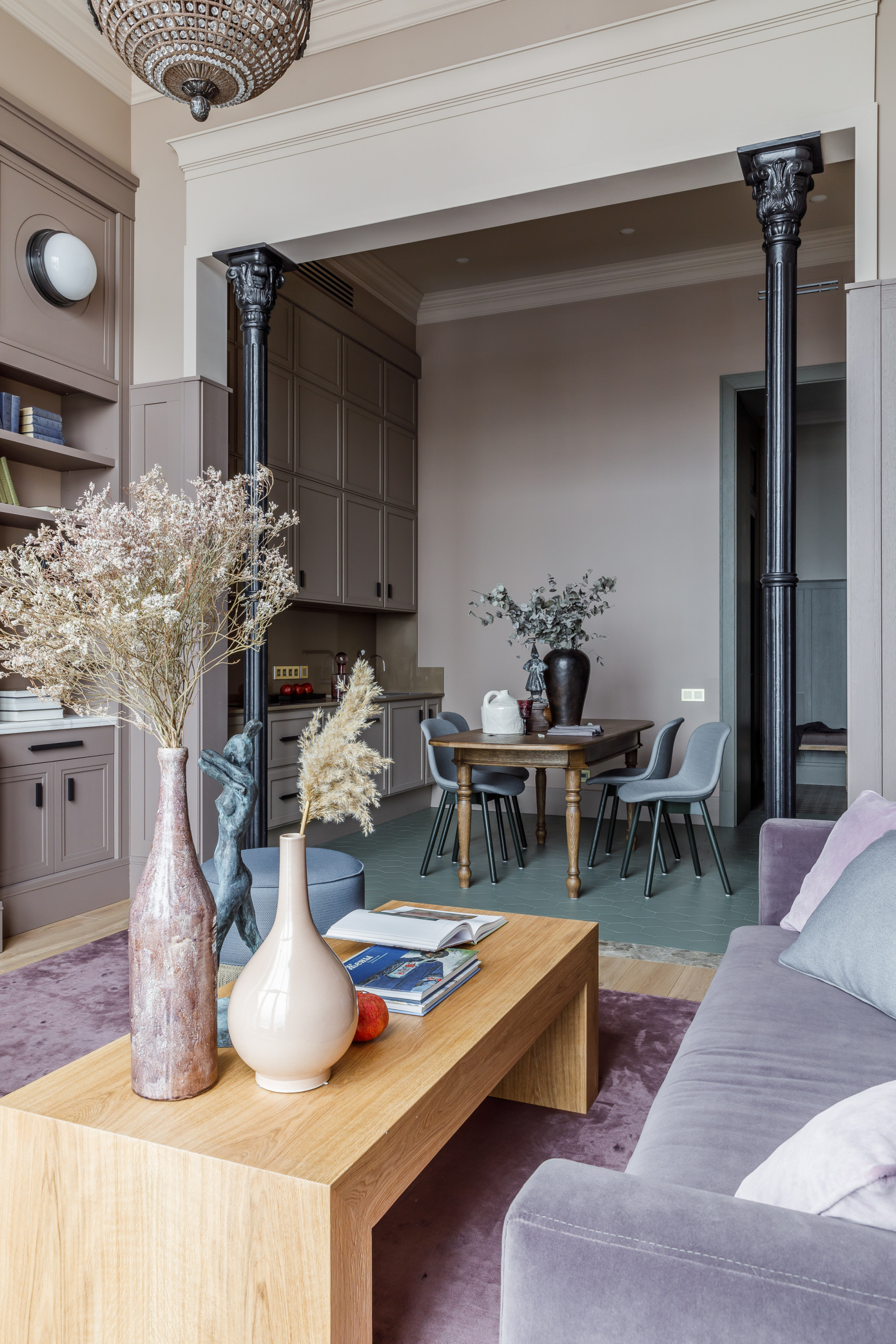 Houzz тур: Фьюжн в квартире на Маяковке