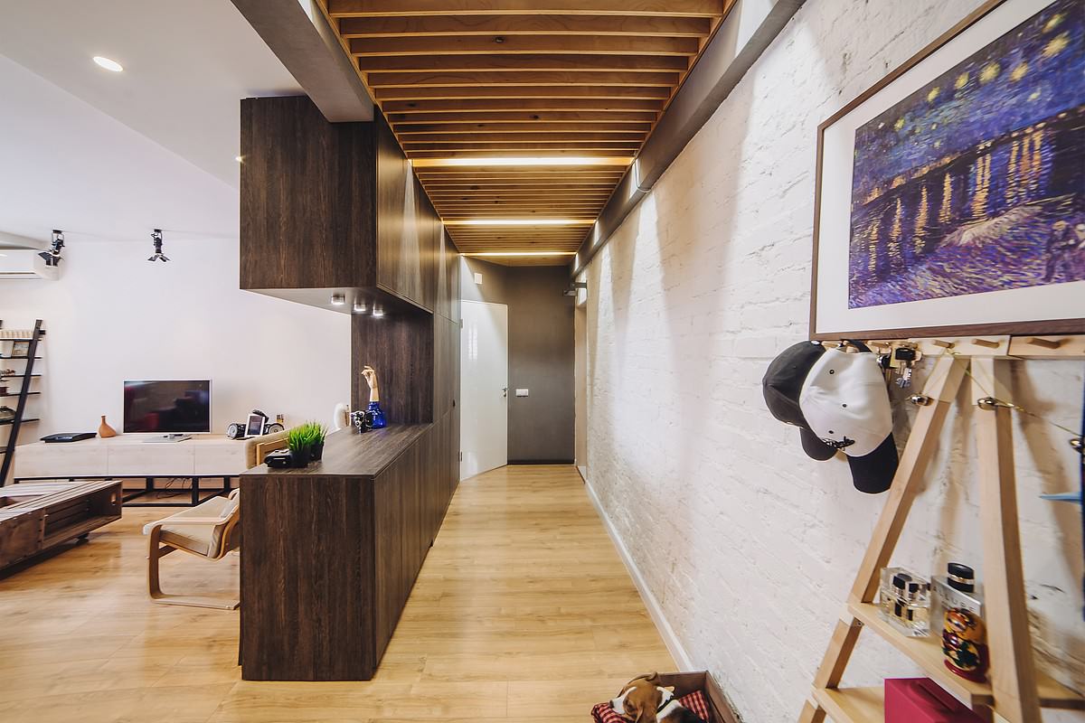 Houzz тур: Яркий лофт для холостяка в Магнитогорске