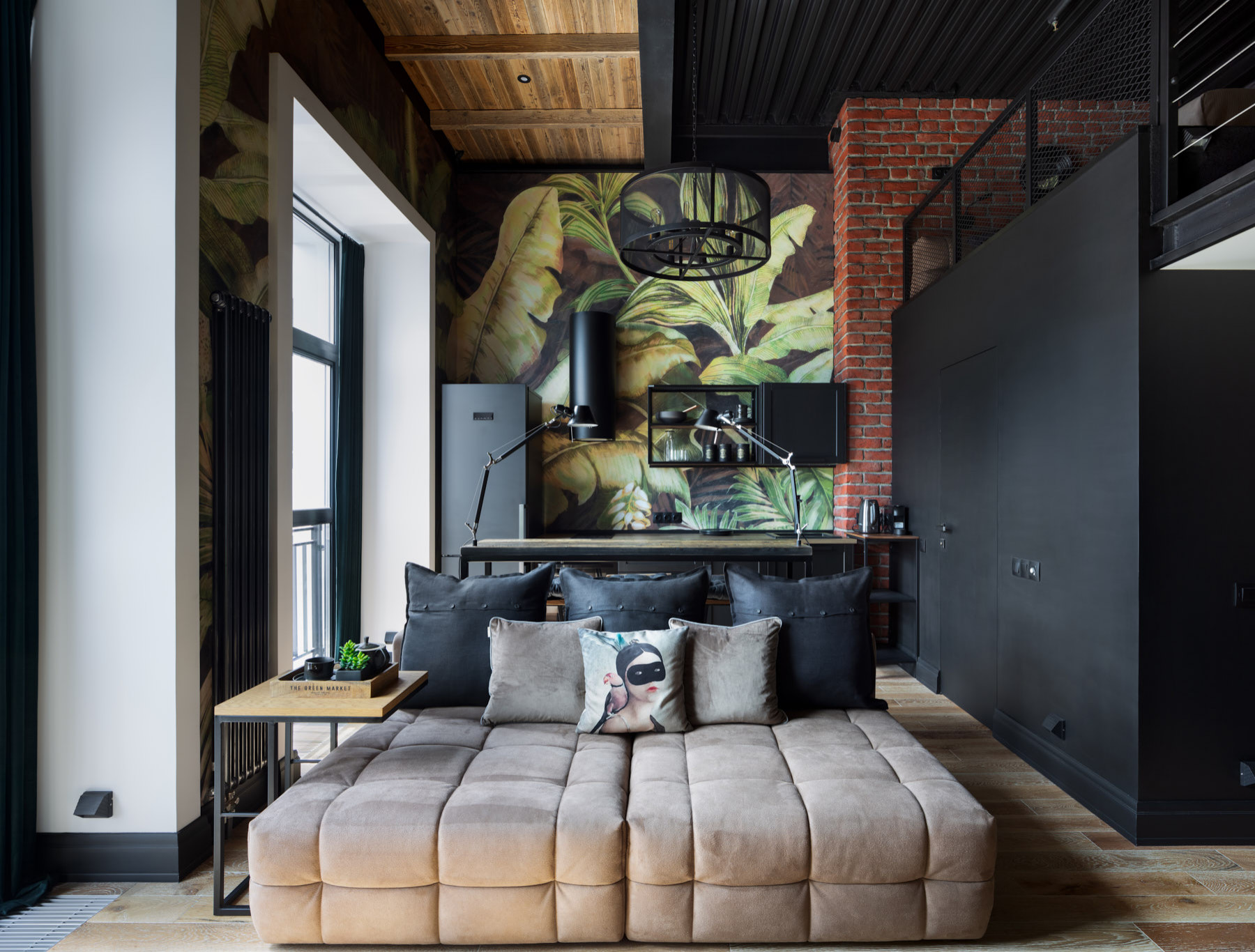 Houzz тур: Тропический лофт на месте чаеразвесочной фабрики