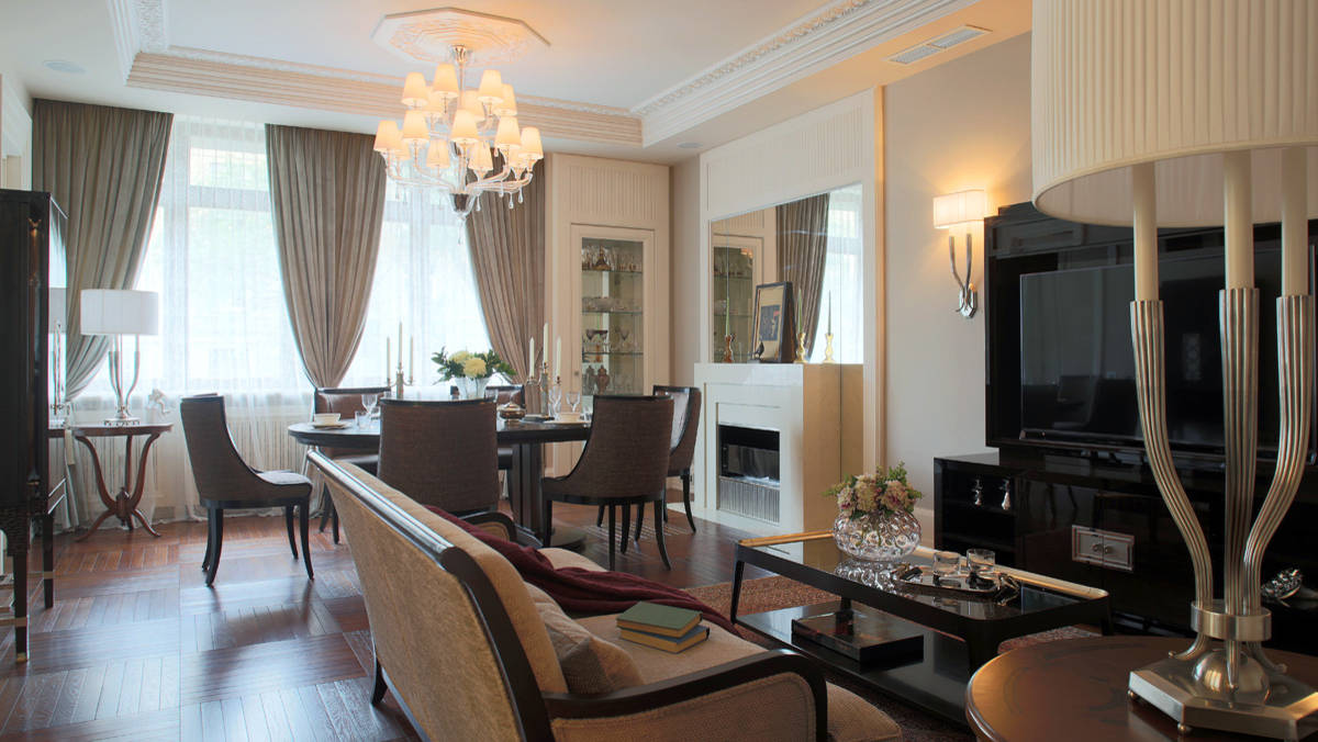 Houzz тур: Квартира с элементами ар деко и венского модерна