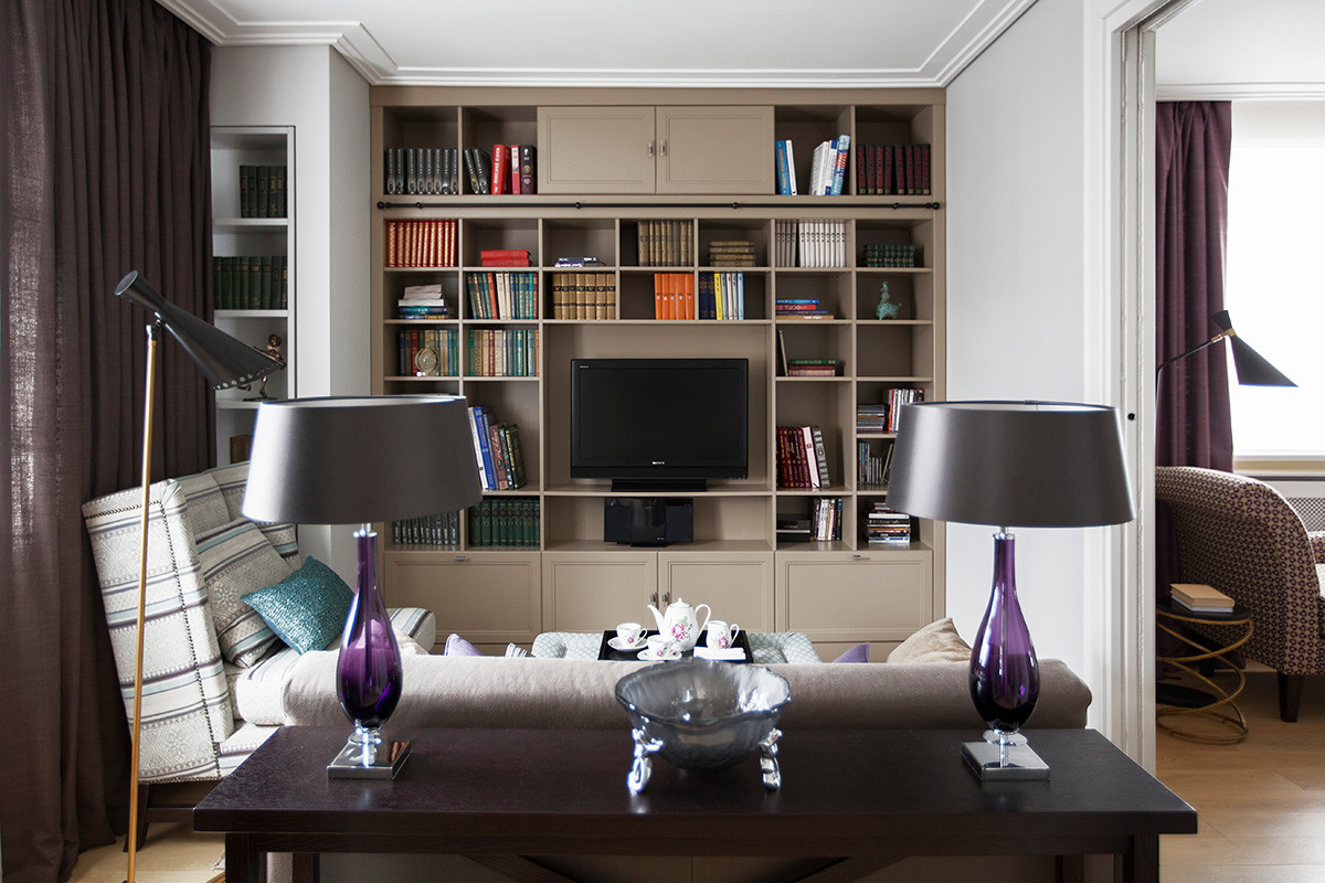 Houzz тур: Современная классика и анфилады в семейной квартире