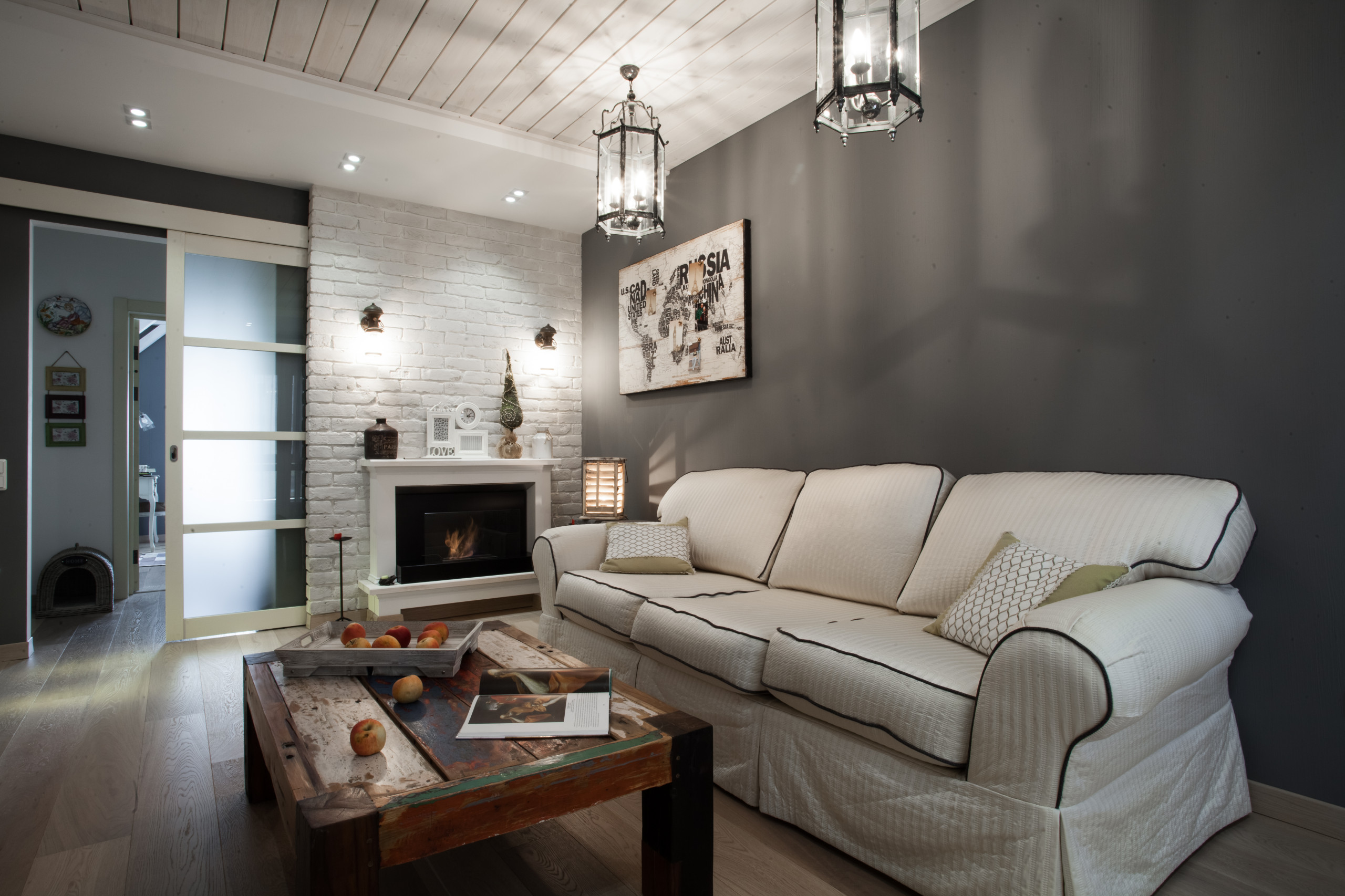 Houzz тур: Настроение загородного дома  в панельной «двушке»