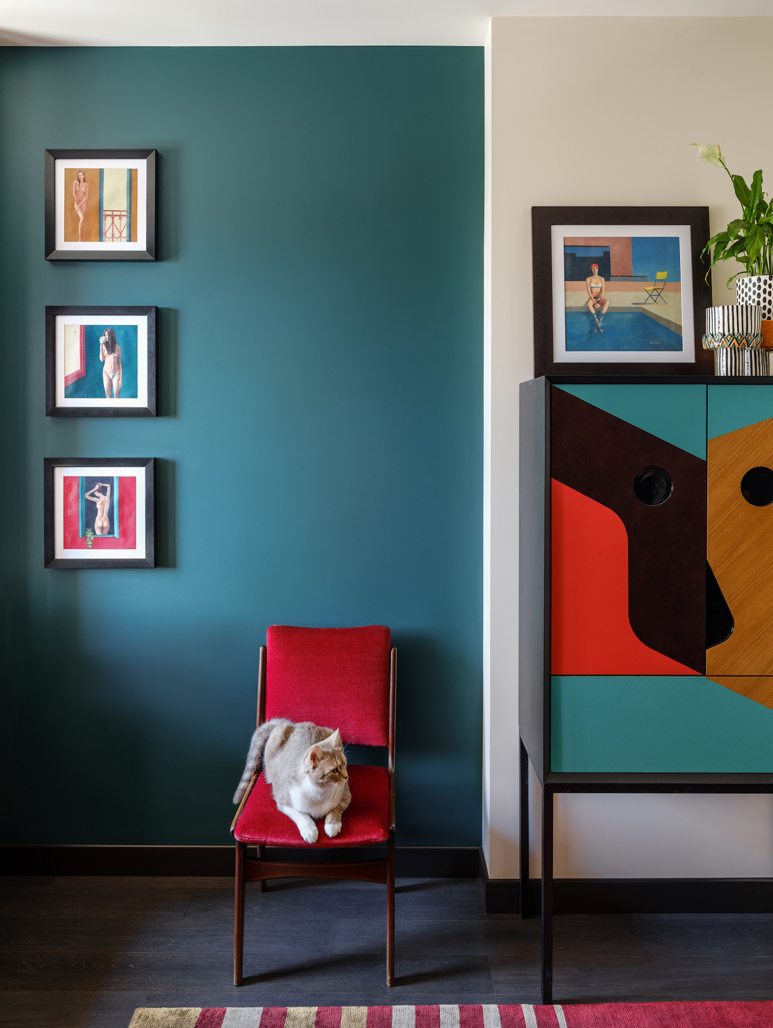 Houzz тур: Квартира в оттенках марсалы и розе