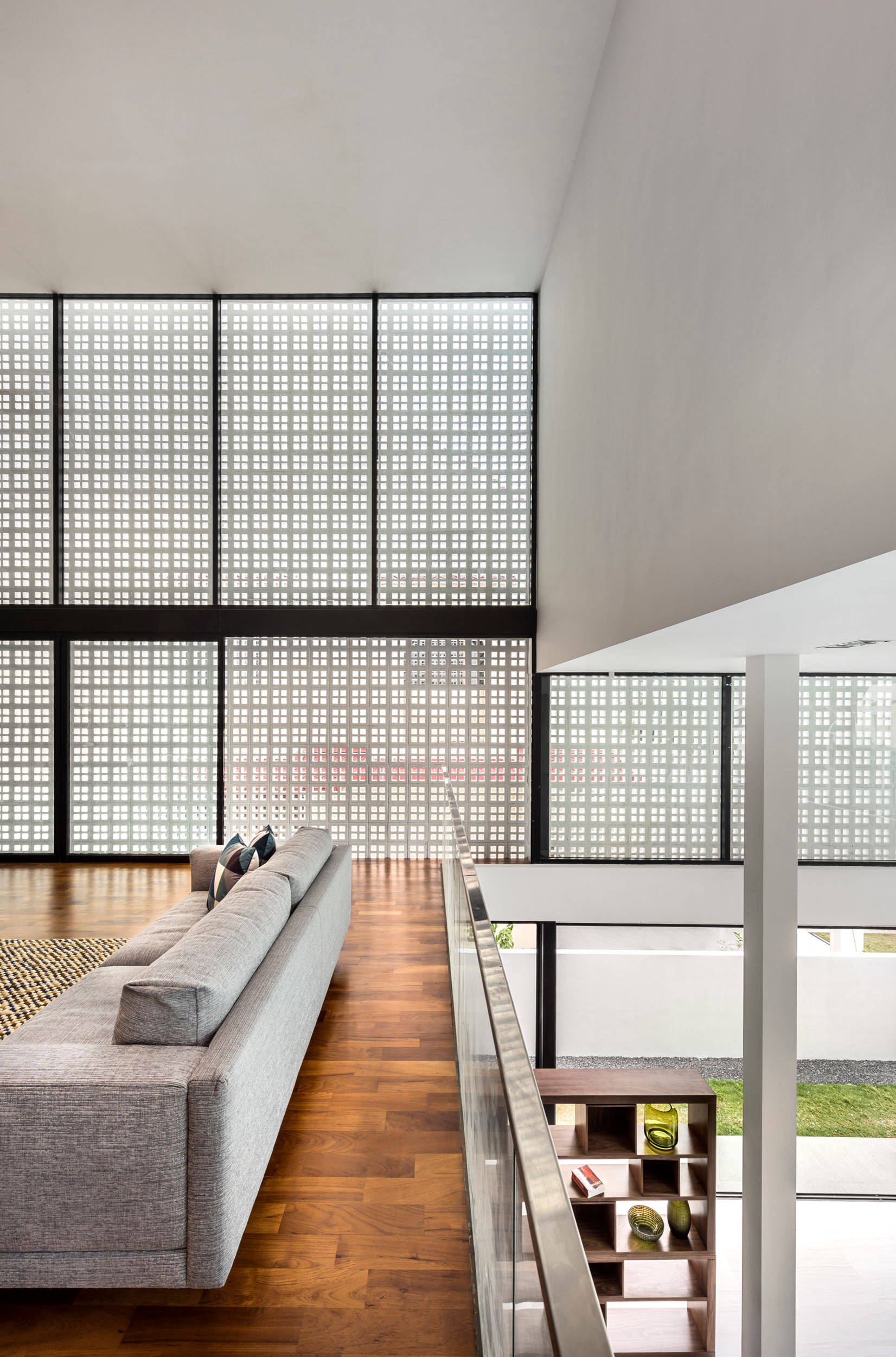 Houzz Сингапур: Дом с полупрозрачной стеной