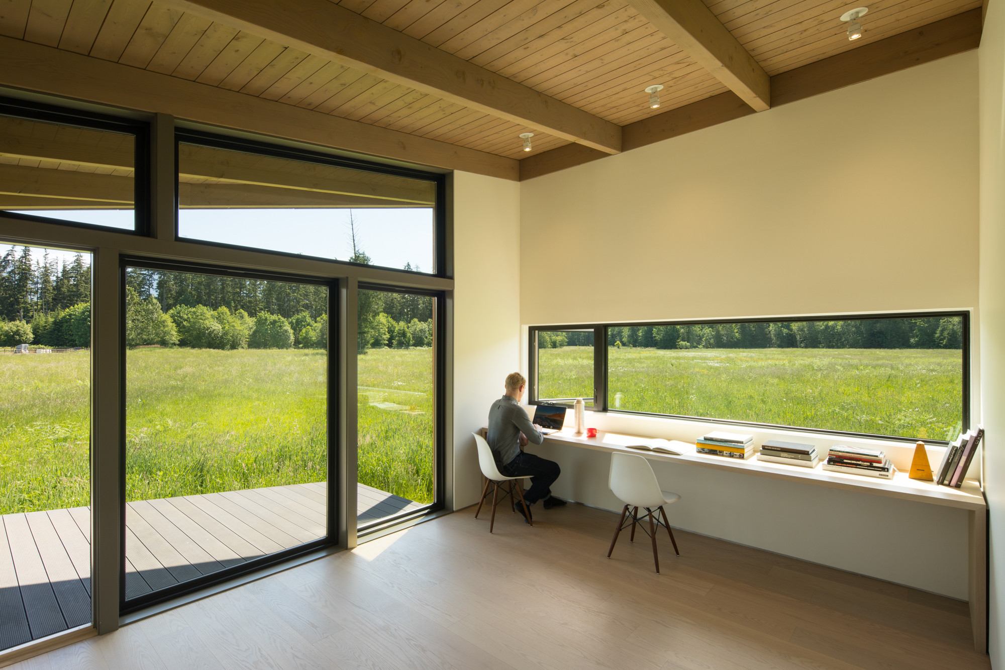 Houzz США: Современный дом с видом на Каскадные горы