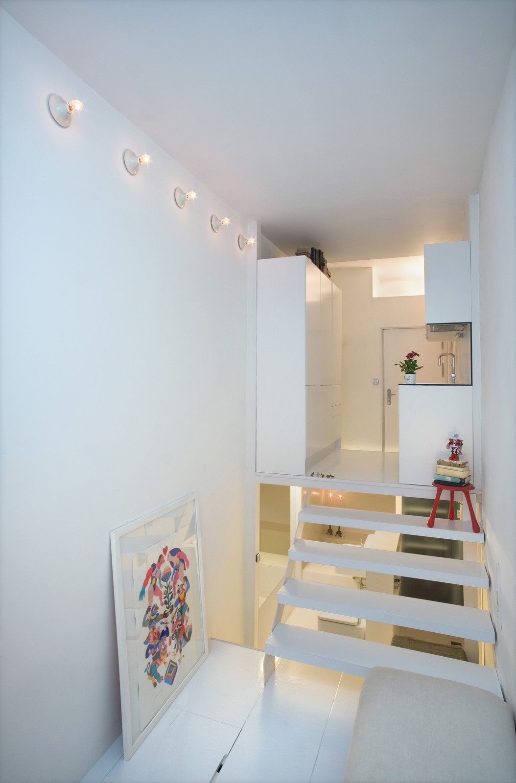 Houzz Испания: 21 метр в Мадриде — маленький узкий дом