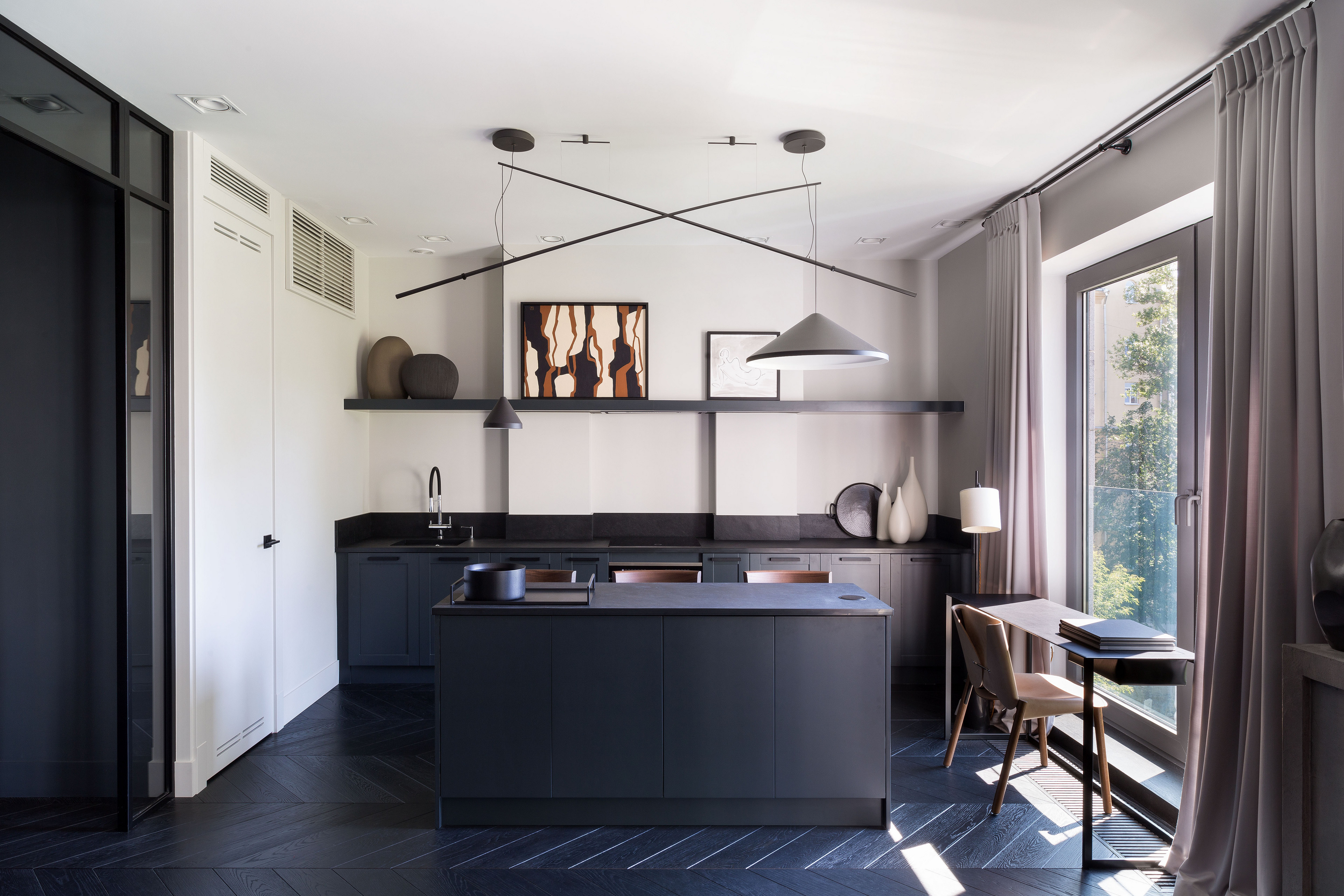 Houzz тур: Апартаменты, наполненные современным искусством