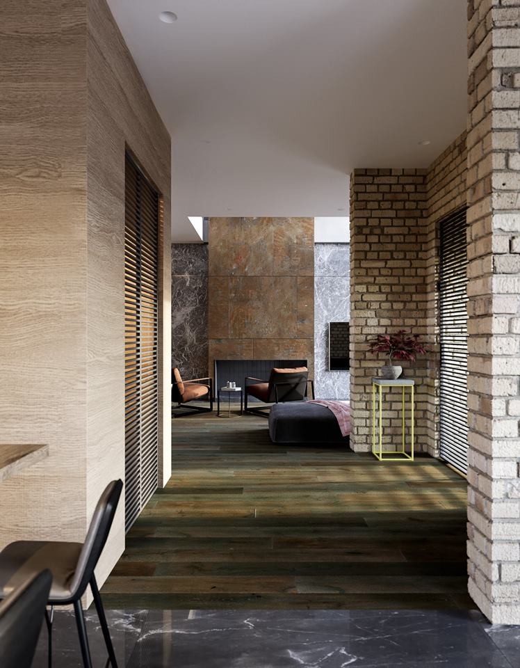 Houzz Украина: Лофт на первом этаже, сруб — на втором