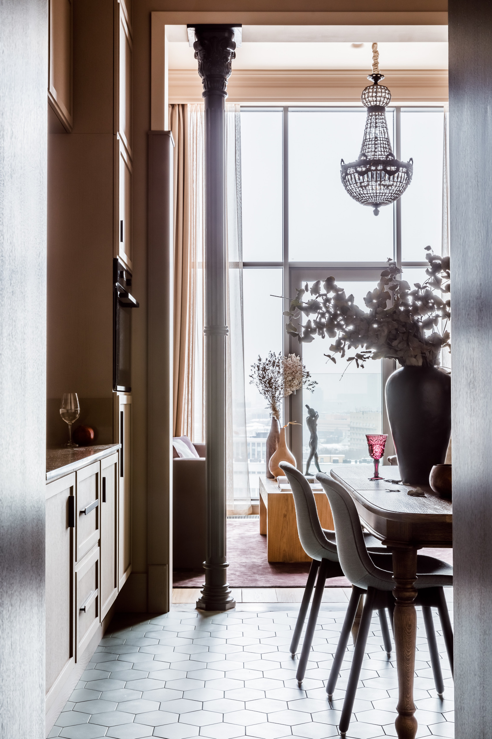 Houzz тур: Фьюжн в квартире на Маяковке