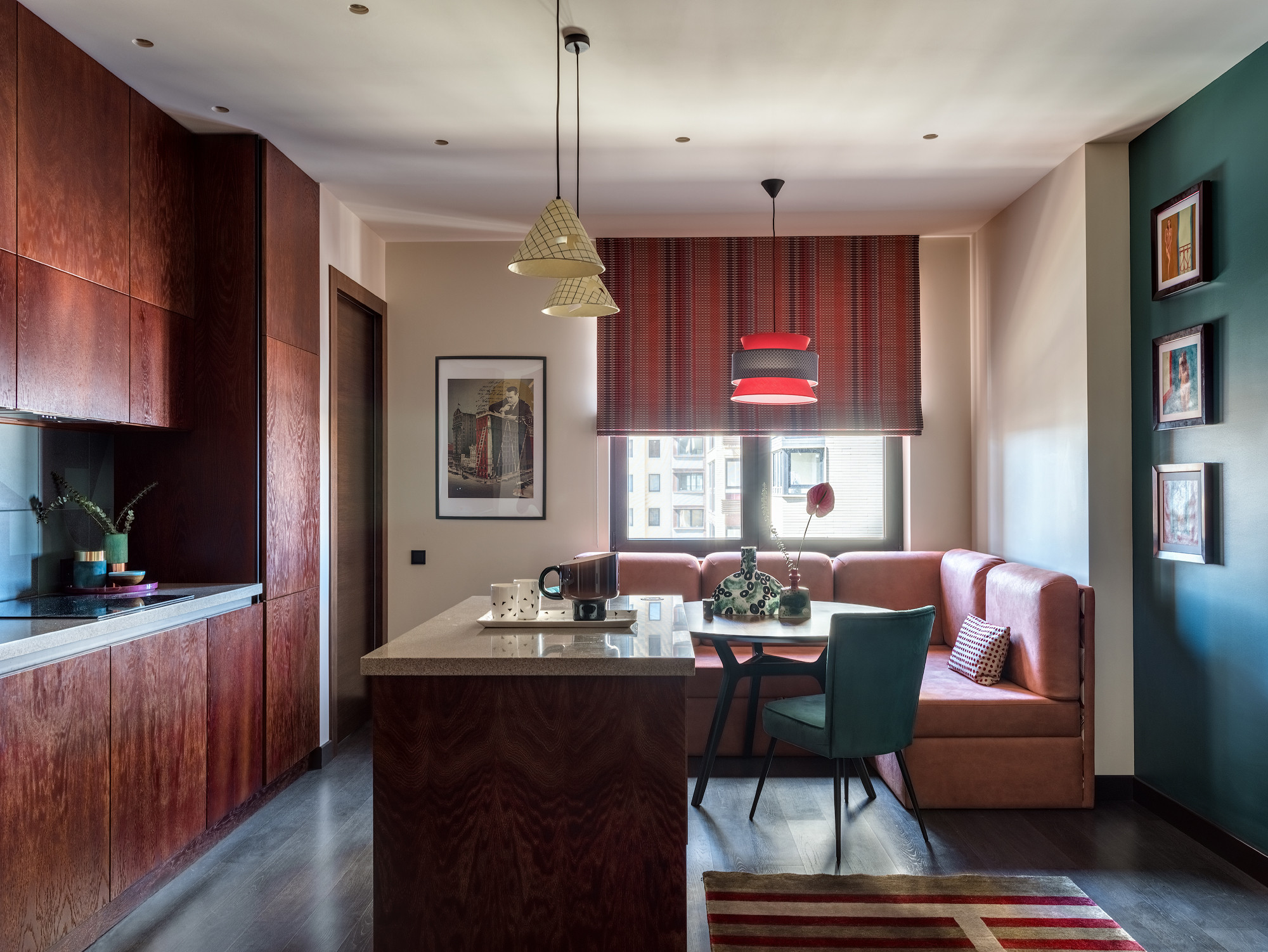 Houzz тур: Квартира в оттенках марсалы и розе