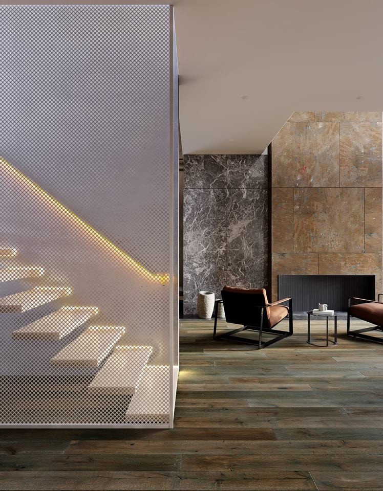 Houzz Украина: Лофт на первом этаже, сруб — на втором