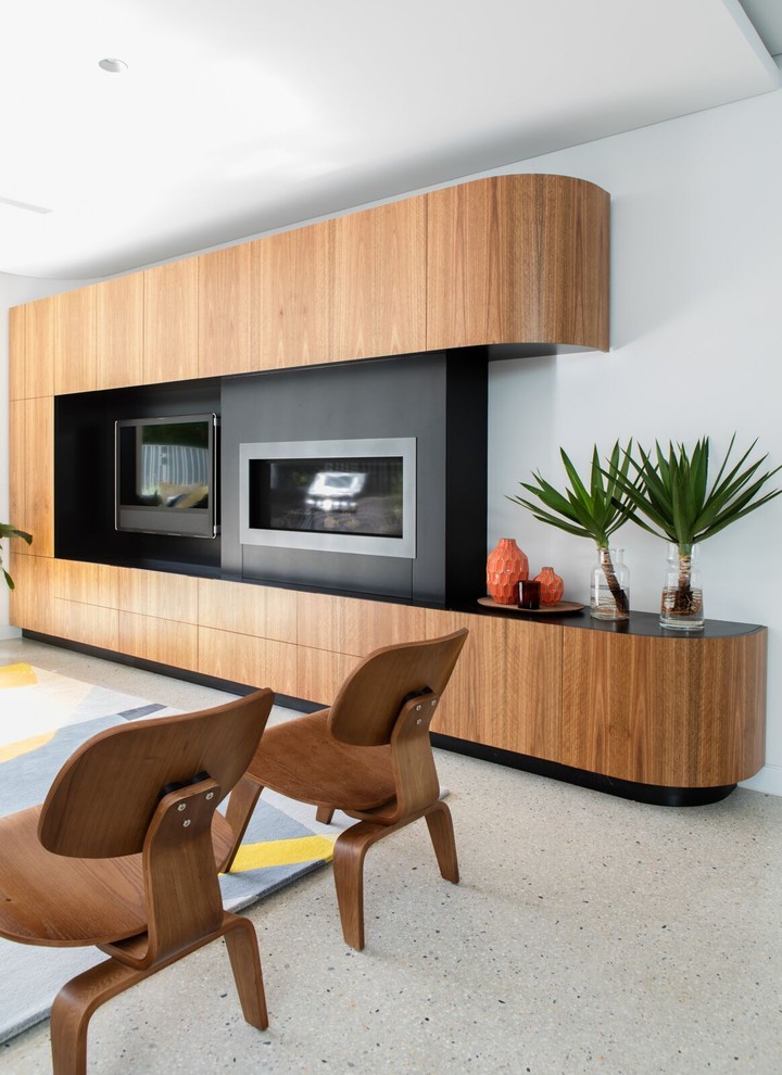 Houzz Австралия: Дом эпохи ар деко с изогнутыми деталями