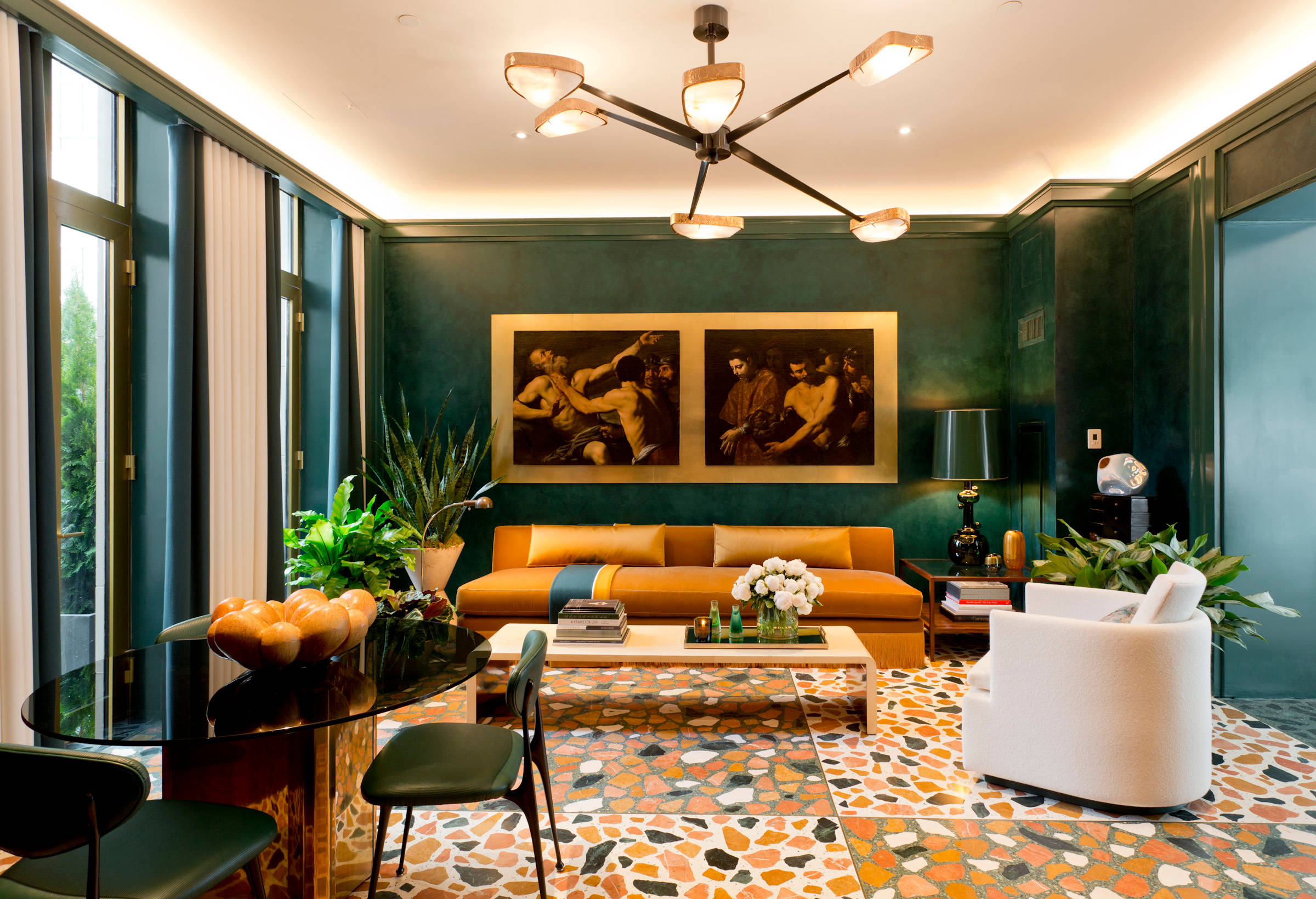 Микротренды: Глянец и яркие краски на выставке Kips Bay Decorator Show