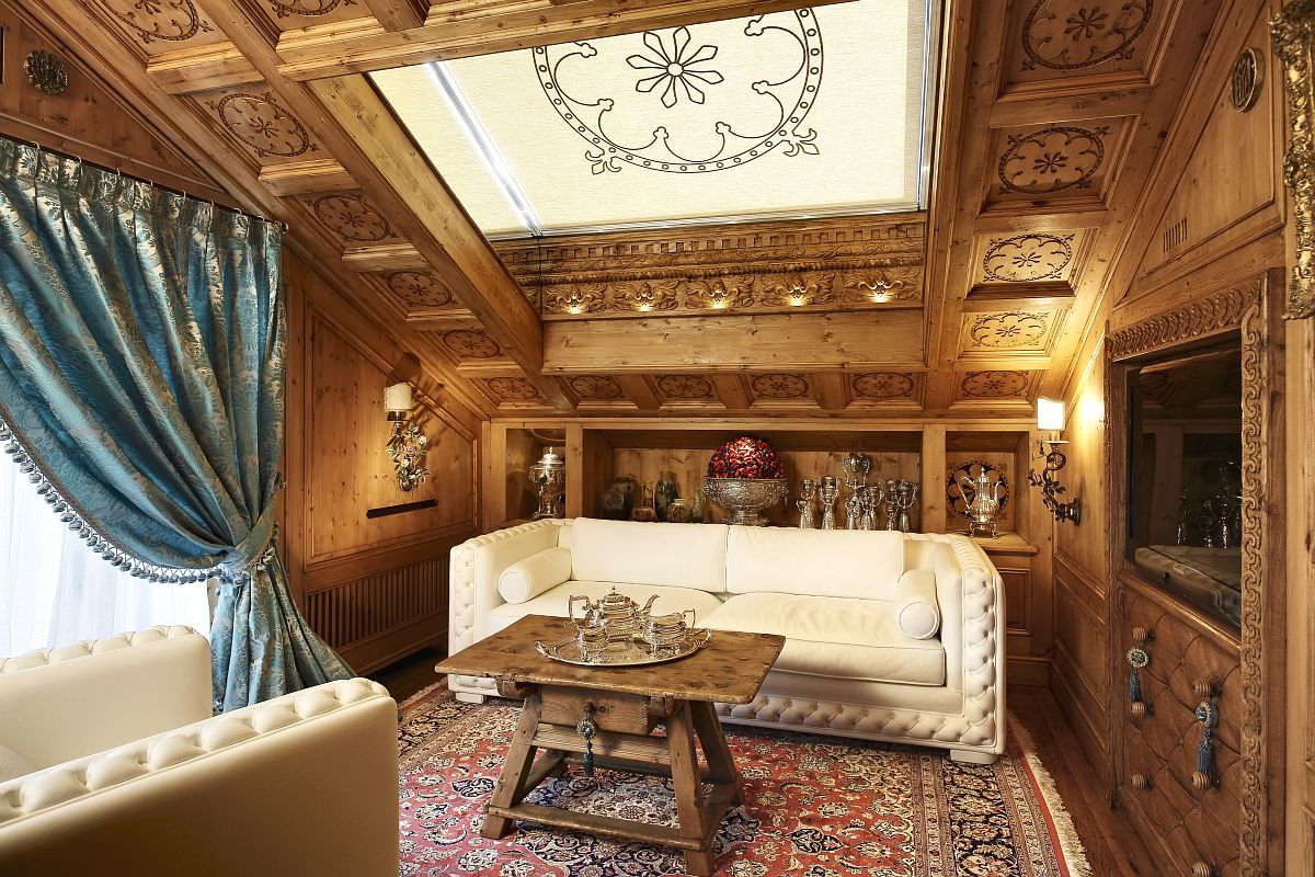 Houzz Италия: Искусство инкрустации в небольшом шале