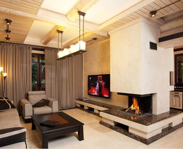 Houzz тур: Скорая архитектурная помощь новому дому из старых бревен