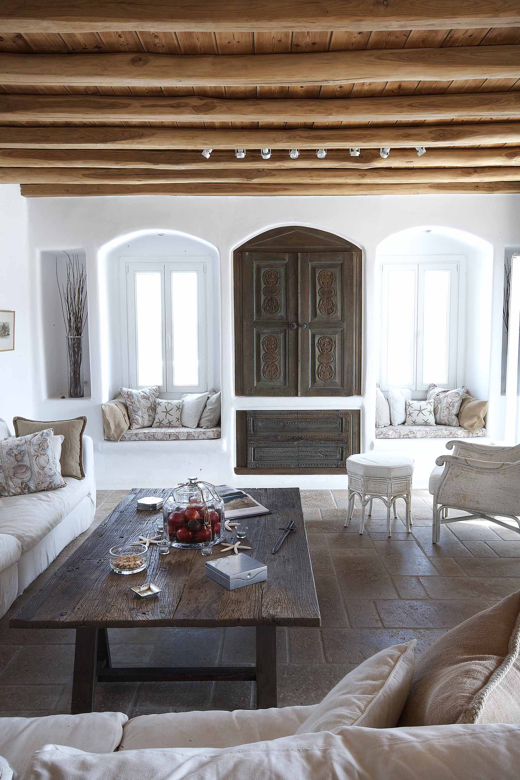 Houzz Греция: Белая уединенная вилла в кикладском стиле