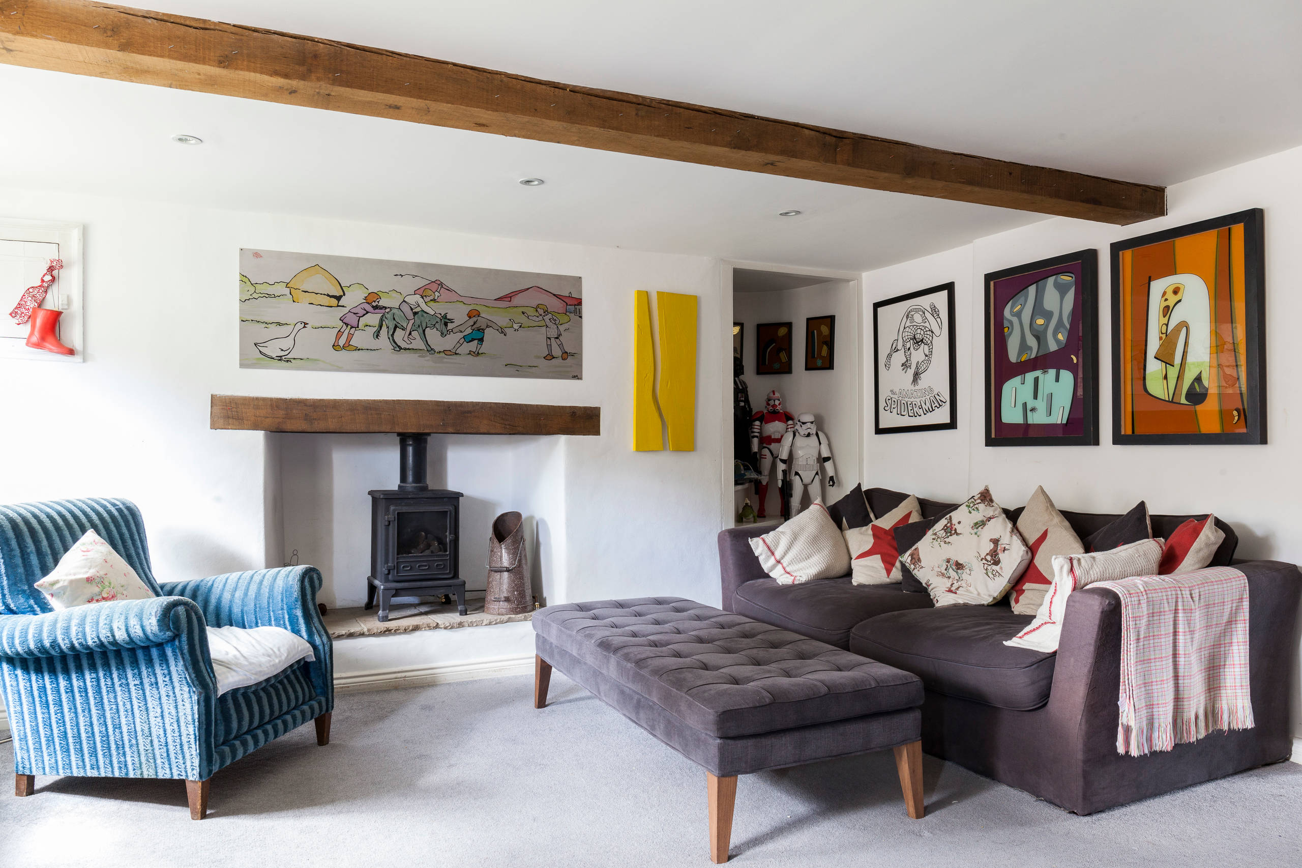 Houzz Британия: Коттедж с динозаврами в Котсволде