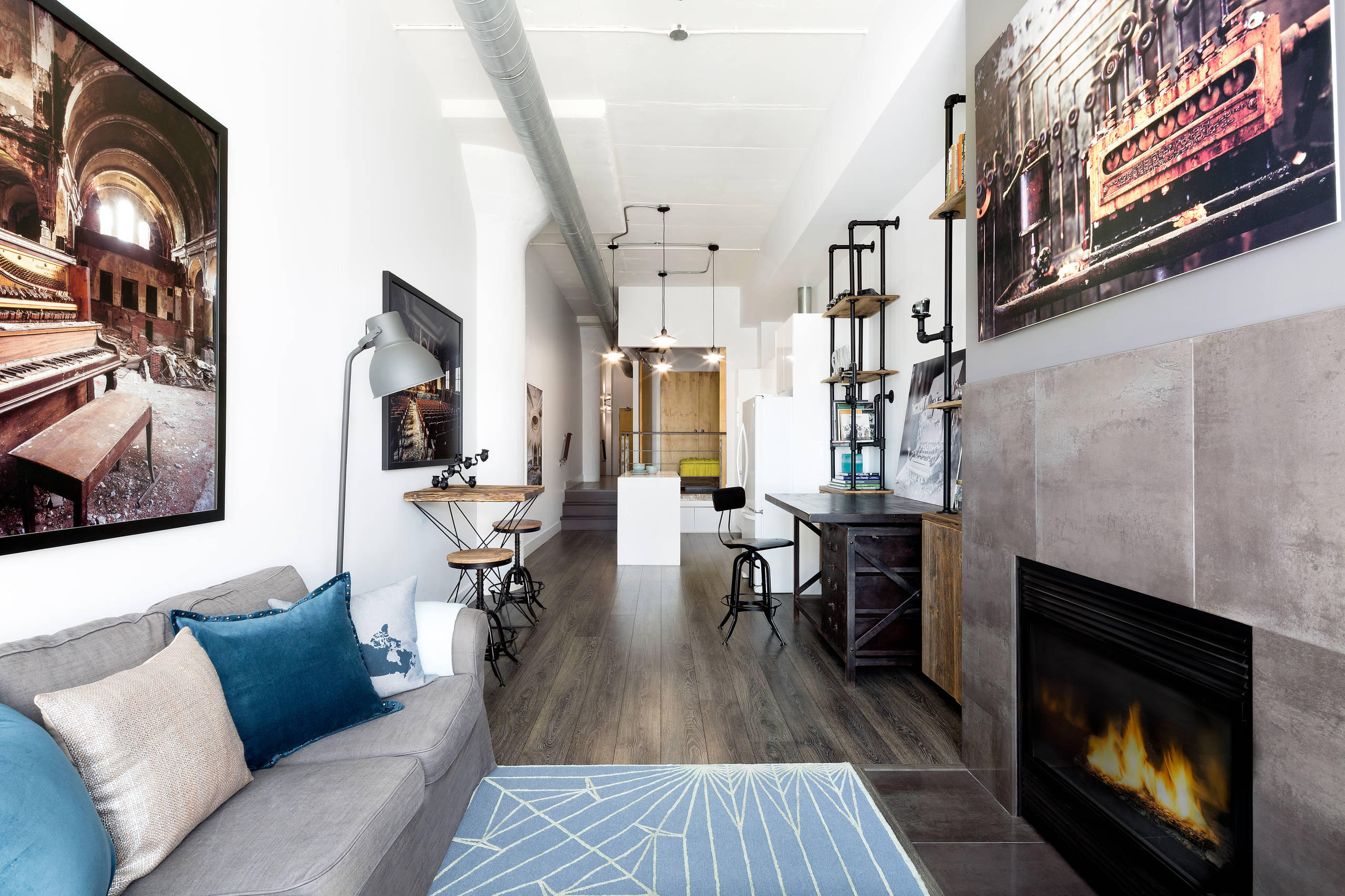 Houzz Канада: Индустриальная энергия лофта в Торонто