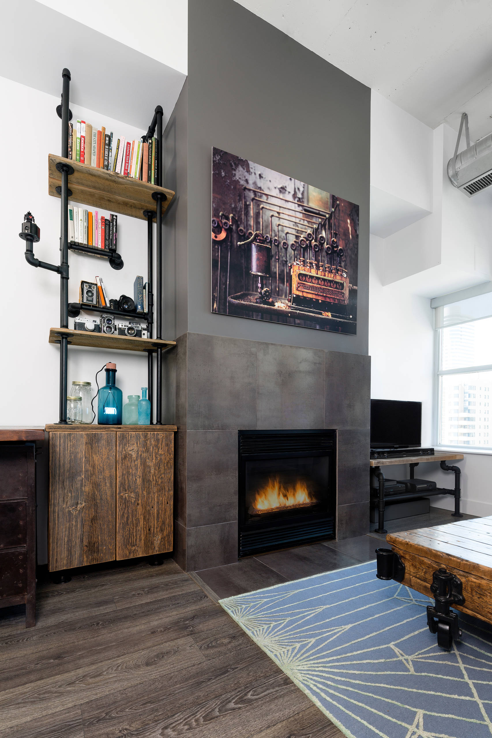 Houzz Канада: Индустриальная энергия лофта в Торонто