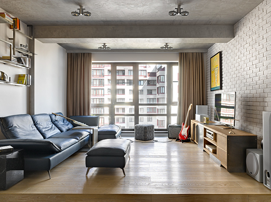 Houzz тур: Серф, музыка и немного лофта в квартире в Сокольниках