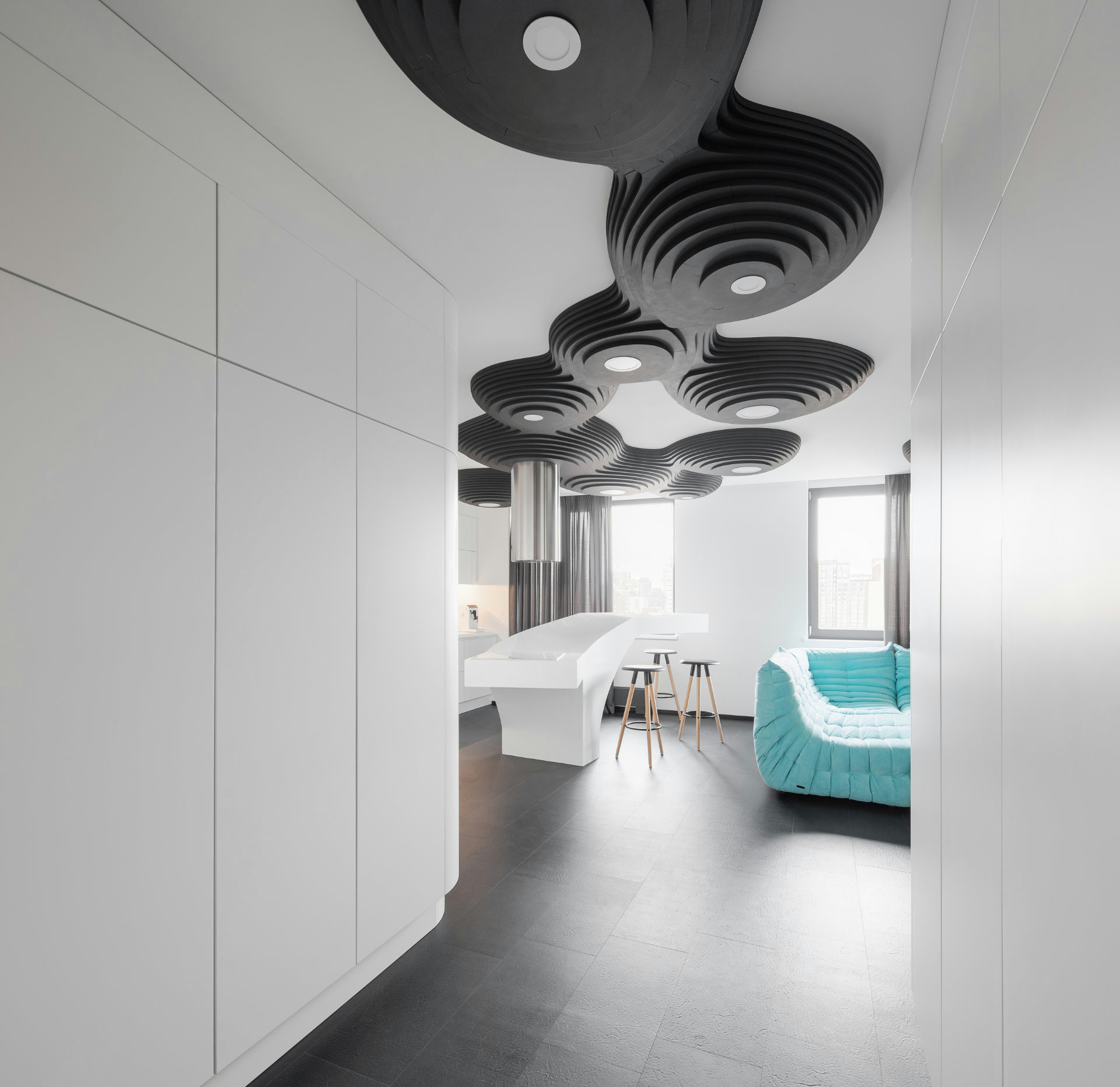 Houzz Украина: Квартира, которая напоминает космическую станцию