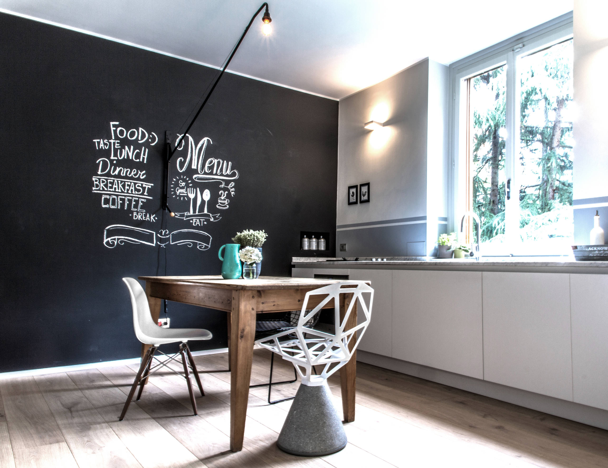 Houzz Италия: Винтаж и современность в доме открытых пространств