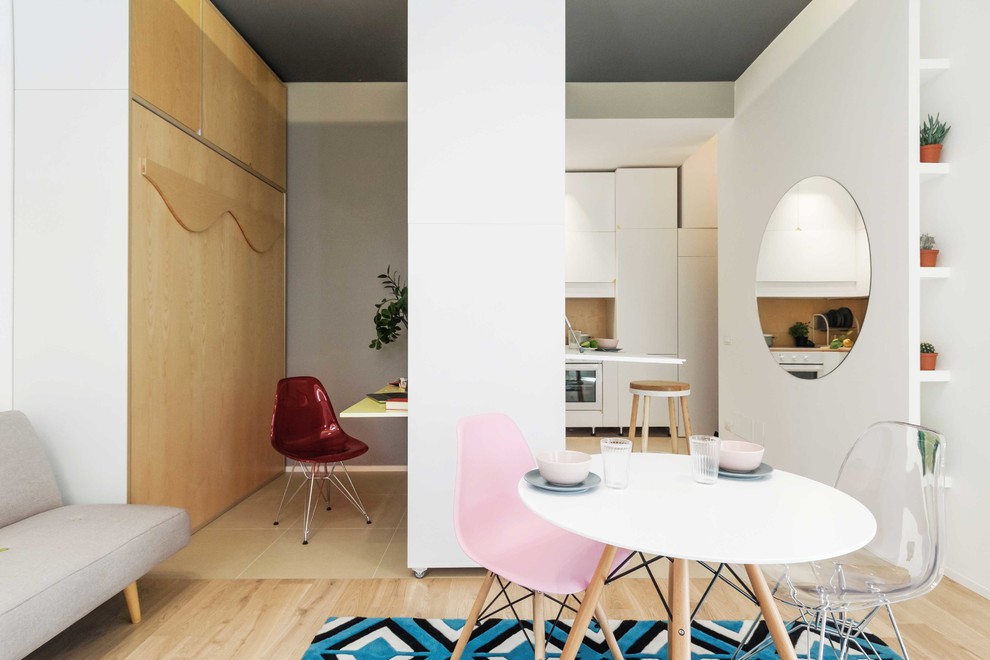 Houzz Италия: 29 кв.м — трансформер с подвижной стеной