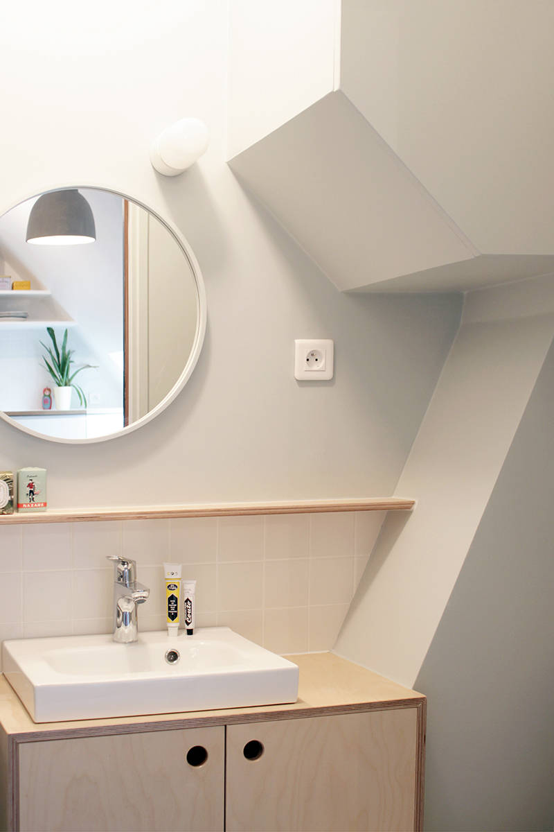 Houzz Франция: Квартира-студия площадью 15 кв.м в Париже
