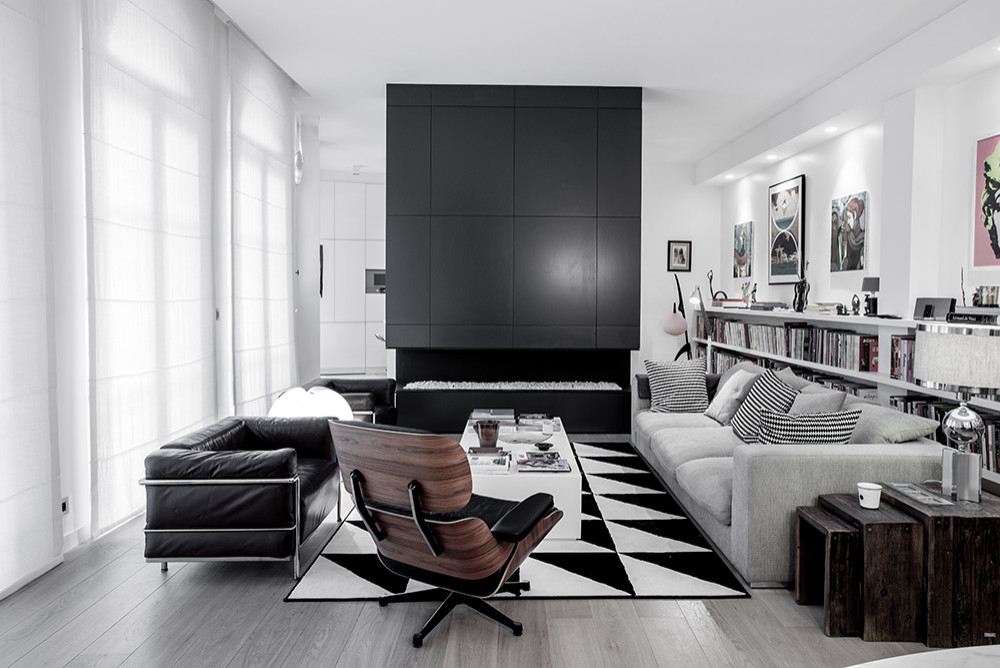 Houzz Франция: Квартира в Париже для пары эстетов